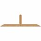 Ekena Millwork Portland Smooth Timber Gable Bracket, Western Red Cedar, 60"W x 17"H x 1 1/2"D x 3 1/2"F, 7/12 Pitch GBW060X17X0204POR00SWR - alternate 1